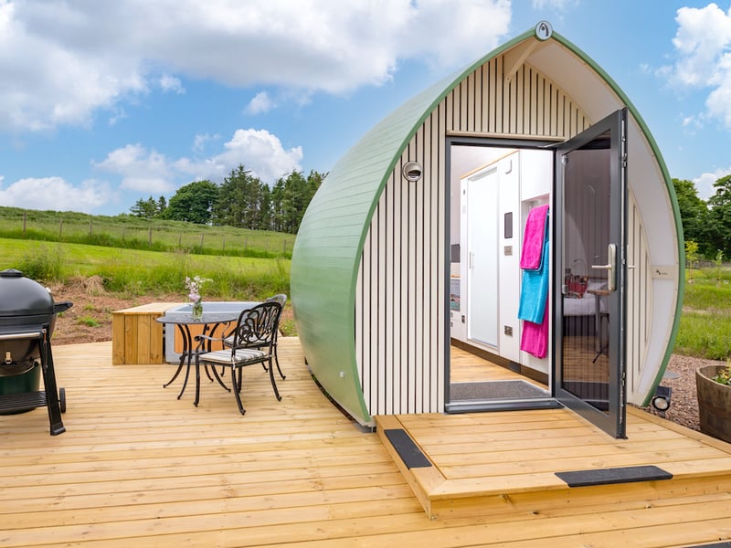 The pods come with plenty of outdoor space.