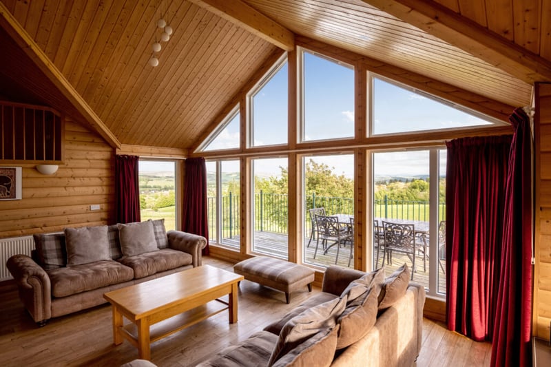 The lodges are light and airy, with plenty of room to relax indoor and outdoors.