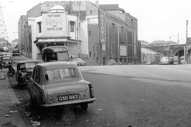 The original Astoria Cinema building pictured around 1970. Like many cinemas in Glasgow it was converted into a bingo hall. 