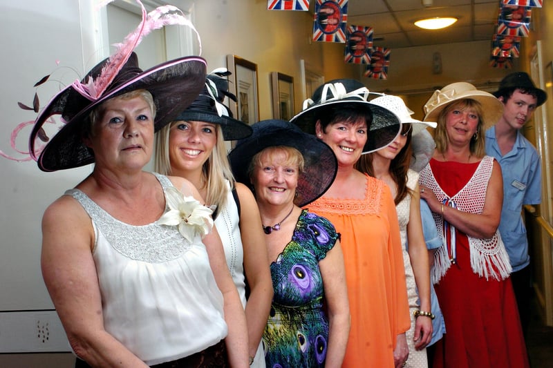 Staff at the Croft Care Home, Ettrick Grove, kept up the tradition of wearing a hat for a wedding.
They did it for the Royal wedding in 2011.
