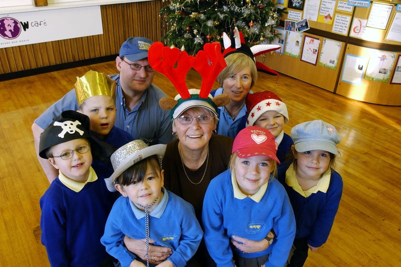 It's Wear A Hat Day in 2003 and the children of Parkside Infants got right into the spirit of the occasion.