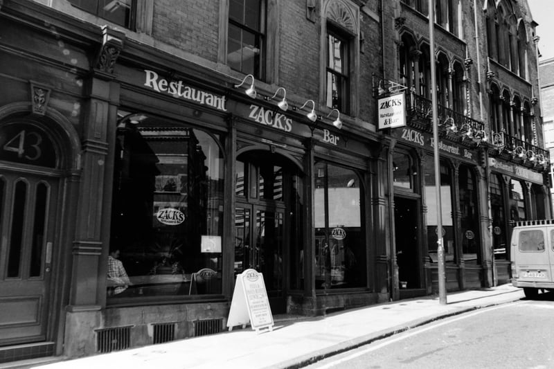 Did you visit here back in the day? Zack's restaurant and bar on Cookridge Street pictured in April 1994.