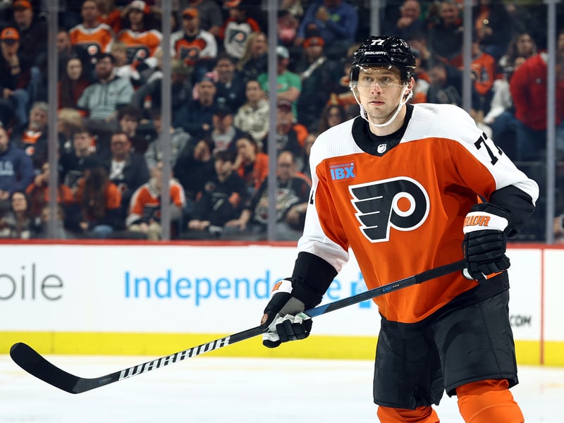 Philadelphia Flyers defence Johnson is worth $42 million (£33.3 million)