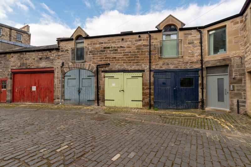 A garage with double doors on West Scotland Street Lane is also available with this property by separate negotiation.