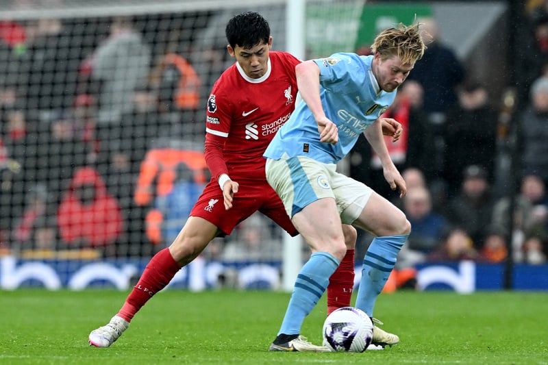 Guardiola wants to be careful with De Bruyne's condition, but he may risk him against Arsenal given the enormity of the fixture. 