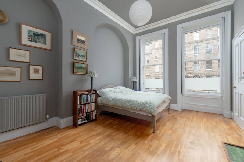 Double bedroom 3, with working shutters and elegant cornice work throughout.