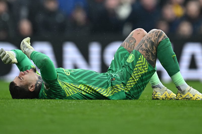 Hasn't played in over a month since picking up a knock against Liverpool. The goalkeeper could start against Luton having returned to the bench in the last two matches.