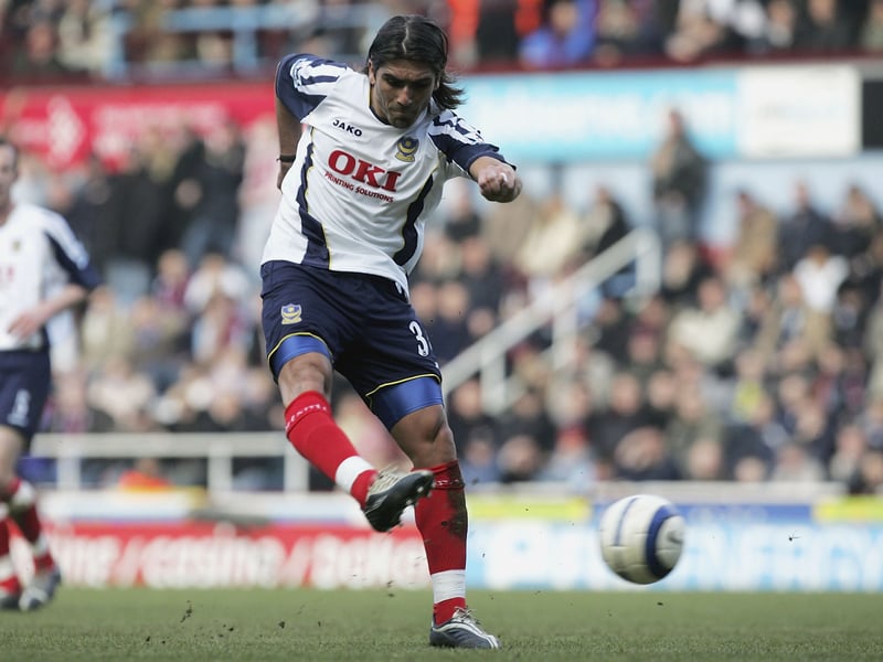 A £2m January 2006 signing from Spurs, the Portuguese is still remembered fondly at Fratton Park following that goal against Man City that sparked the Great Escape. The midfielder was allowed to join Glasgow Rangers for £3m in the summer of 2008 - just weeks after helping Pompey win the FA Cup.