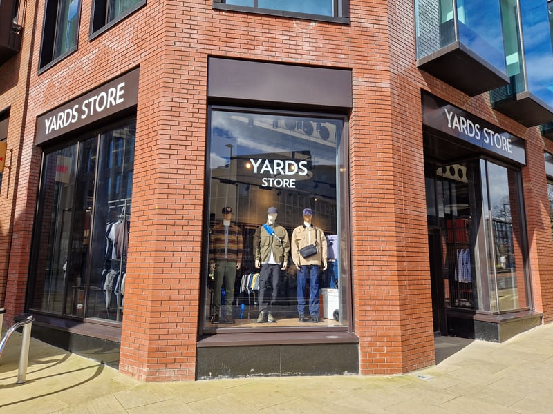 Inside Yards Store on the corner of Pinstone Street and Charles Street, in Sheffield city centre, on Saturday, March 23