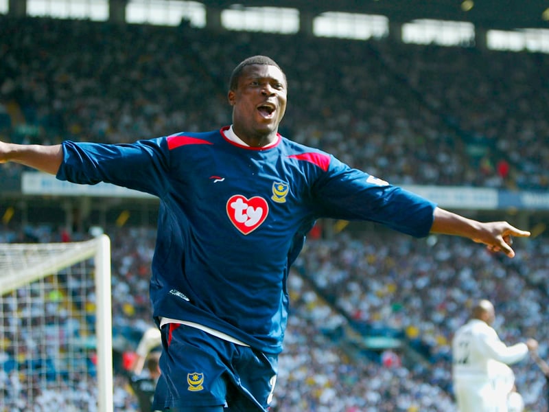 The popular striker won the 2002-03 First Division title with Pompey after arriving from Maccabi Haifa. Scored 28 Premier League goals for Harry Redknapp's side before a £7.5m move to Middlesbrough. The Nigerian is clearly still loved in these parts.