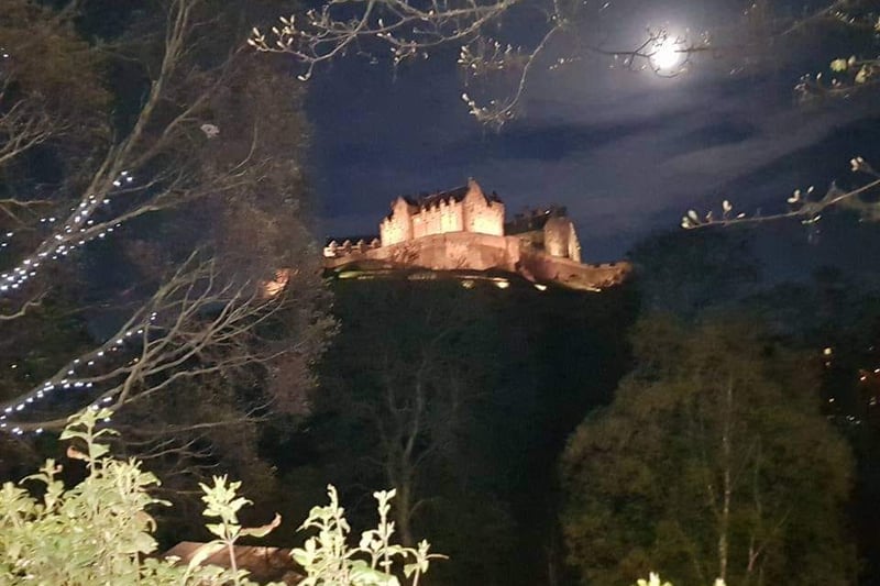 Andrew Lough sent over this slightly eerie photo of the castle at night under the moon.