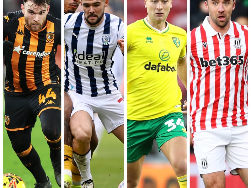 From left to right: Aaron Connolly, Alex Mowatt, Ben Gibson and Enda Stevens are all Championship free agents this summer.
