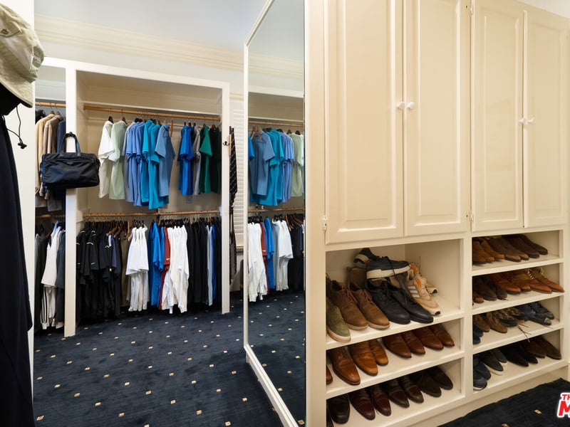 Many of the bedroom at the property also have the privilege of walk in wardrobes for those who can't bear to part with clothes to goodwill (Credit: The MLS)