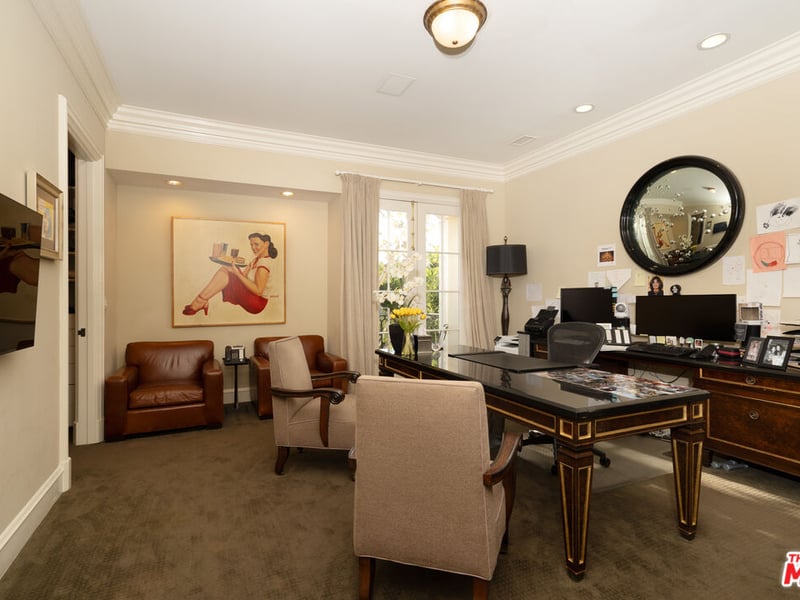 Where a study might not have enough room for the Menendez family to undertake meetings, this larger area is perfect for business dealings that require a team of people (Credit: The MLS)