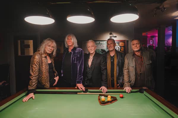 Sheffield legends Def Leppard said they'd been 'having a blast' during filming for Bank of Dave 2, a sequel to the hit Netflix film in which the band appeared. Photo: Ryan Sebastyan