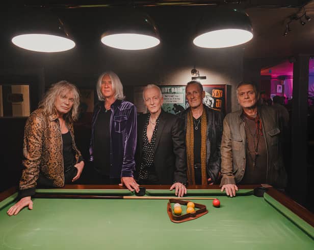 Sheffield legends Def Leppard said they'd been 'having a blast' during filming for Bank of Dave 2, a sequel to the hit Netflix film in which the band appeared. Photo: Ryan Sebastyan