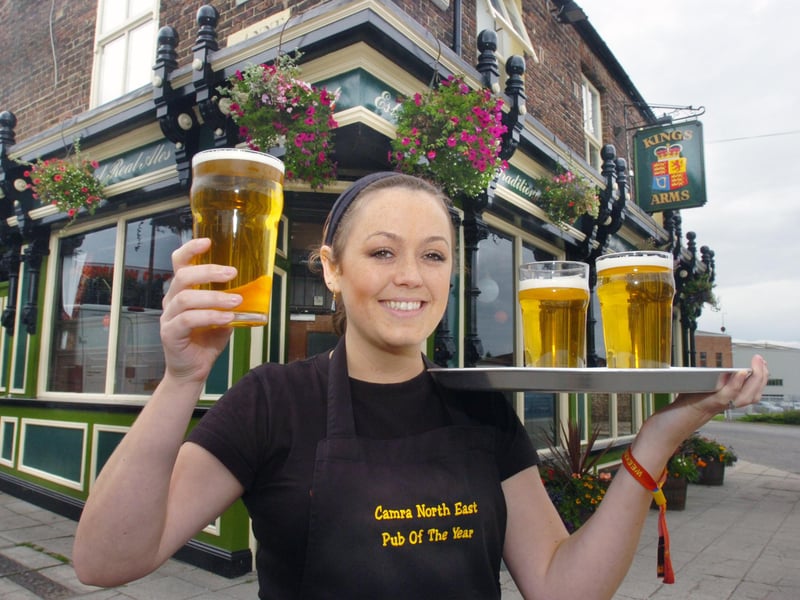 Barmaid Laura Smith helped to celebrate after the Deptford favourite was named as Camra Pub of the Year for the third year in a row in 2008.