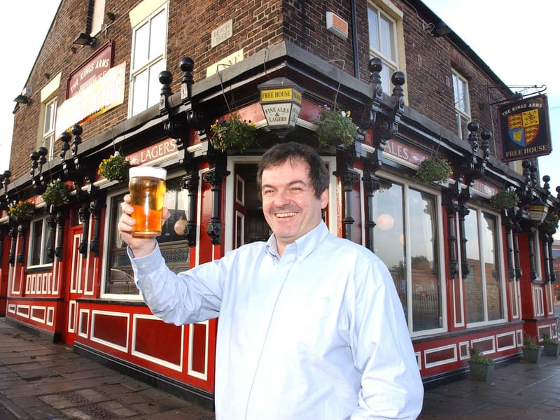 Delighted Daryl Frankland was celebrating the venue's Local Pub of the Year Award in 2005.