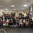 Eddie Hearn with members of the Aspire Boxing Club at Arbourthorne. Picture: Ronny Tucker