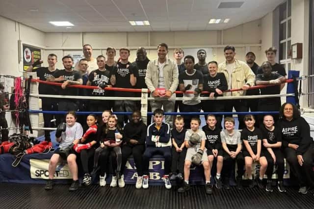 Eddie Hearn at Aspire Boxing Club. Picture: Ronny Tucker