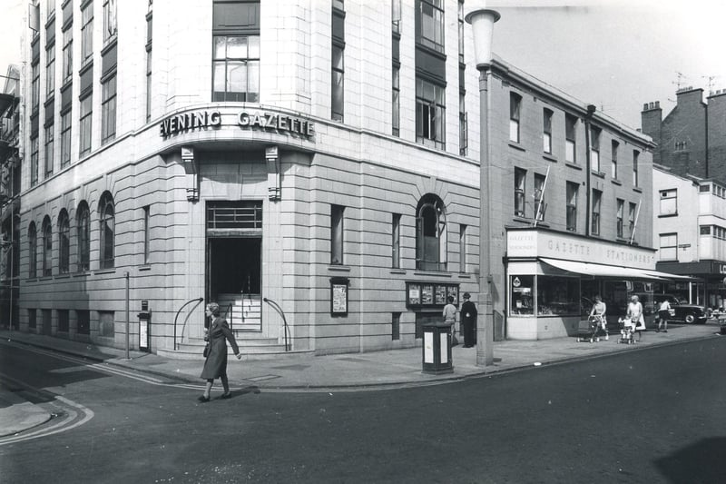 The Evening Gazette building, Victoria Street, Blackpool in 1972
