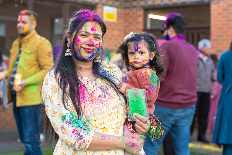 The next day is called Holi, or Rangwali Holi. This is a free-for-all festival of colours, where people are invited to throw colourful powder over one another and drench each other with water pistols.