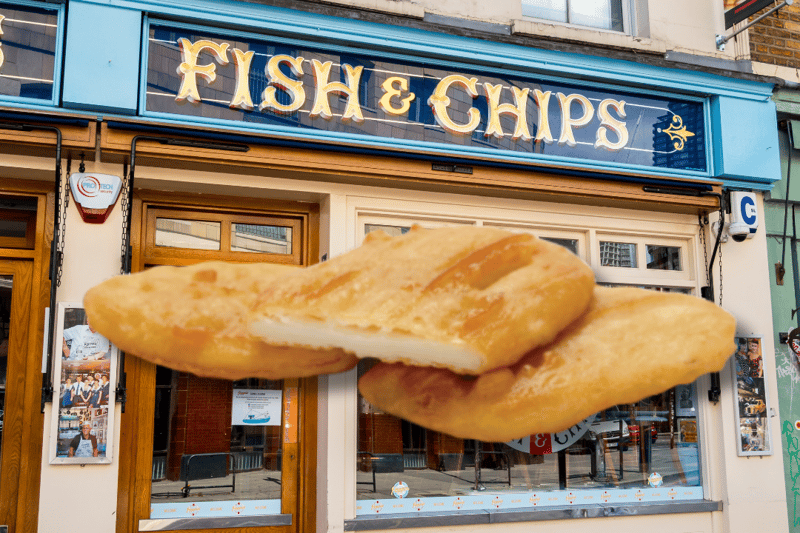 King of the chippy side orders back in the day. The name is said to derive from the word, collop, which means to slice thinly and has nothing to do with the seafood counterpart.  
