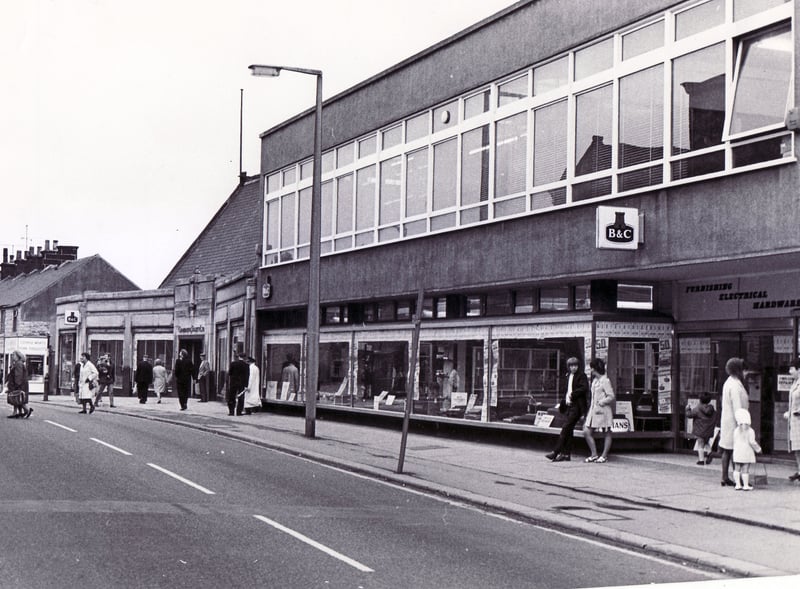 The Brightside & Carbrook store in Stocksbridge, Sheffield, in August 1971