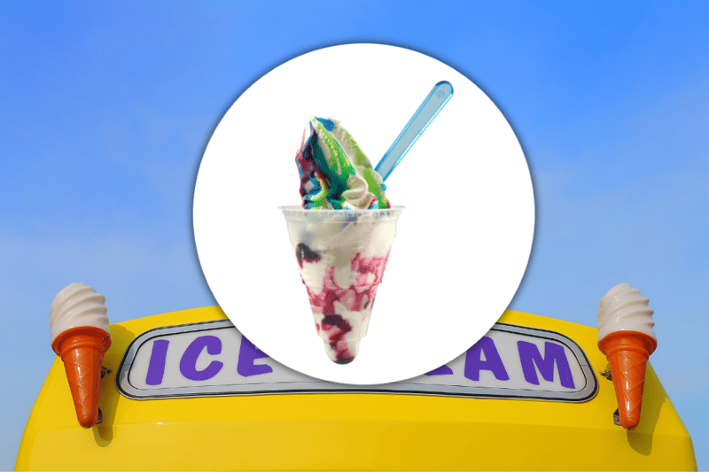 Long before the Magnum, Solaro or Mars ice cream came along, the screwball was to go-to special treat from the ice cream man for kids fortunate enough to be able to afford one. With a flake is it was extra special. Delicious ice cream with a frozen-solid ball of bubblegum at the bottom.