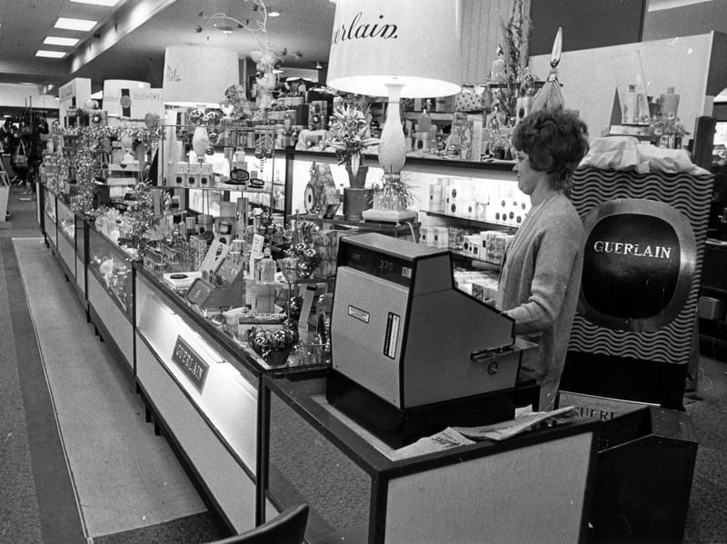 Inside Walsh's department store, Sheffield, in February 1972