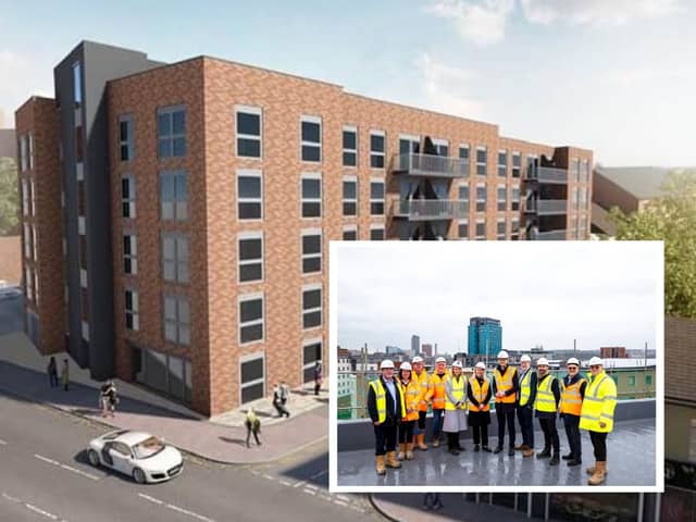 A five-storey flat block on Sheffield's London Road with 51 affordable flats is on track for completion in summer 2024.
