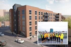A five-storey flat block on Sheffield's London Road with 51 affordable flats is on track for completion in summer 2024.
