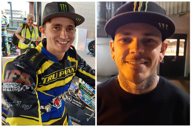 Jack Holder, left, and Tai Woffinden, right