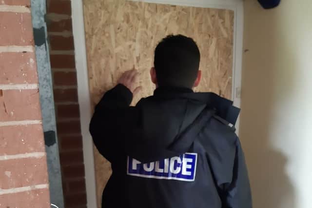 Police have 'shut down' a property in Southey Green, Sheffield. Photo: South Yorkshire Police