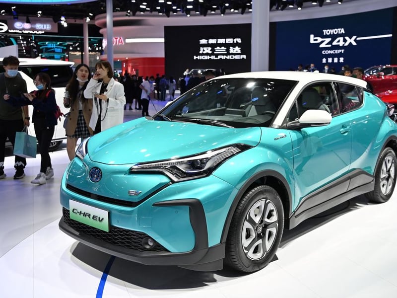 The Toyota C-HR ranked tenth overall among all types of electric vehicles, with  14,382 cars licensed for the first time in the UK within nine months. This accounts for 2.11 per cent of all electric cars licensed in the UK for the first time within this period. They start at £31,290.