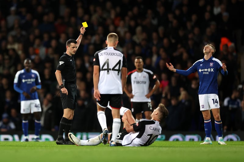 Ipswich have been shown 85 bookings this season, but are yet to have a player sent off. They'll want to maintain that particular record during the home straight.