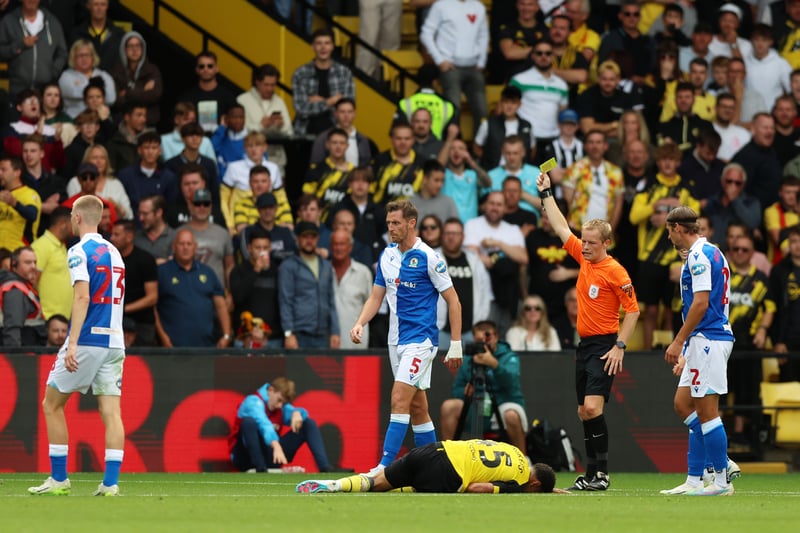 Rovers' five red cards is the joint-most in the Championship with Sheffield Wednesday this season.
