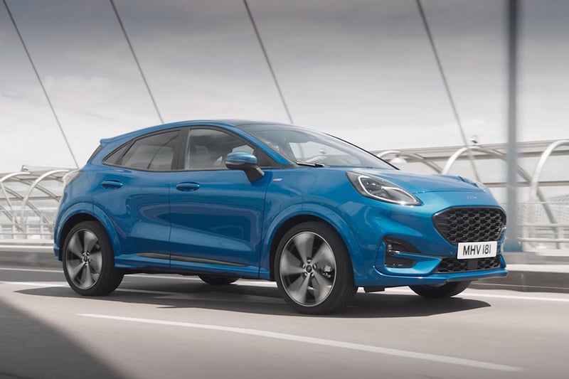 The Ford Puma ranked seventh overall among all types of electric vehicles, with 17,875 cars licensed for the first time in the UK within nine months. This accounts for 2.62 per cent of all electric cars licensed in the UK for the first time within this period. They start at £25,360.