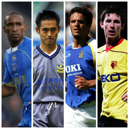 From left: Jermain Defoe, Yoshi Kawaguchi, Laurent Robert and Mike Williamson