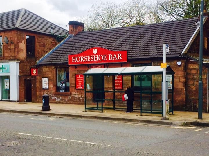 Expect a good night out at the Horseshoe Bar in Uddingston with the pub regularly having live entertainment on. 35 Main St, Uddingston, Glasgow G71 7EP. 