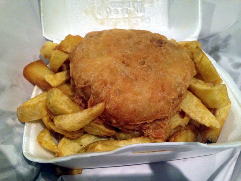 Battered fishcake and chips from the chip shop was remembered by many of our readers. Denize Warburton said: "Fish cakes definitely not the same down south."
