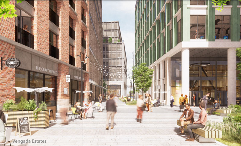 The city centre re-development around Osborne Street, King Street, Bridgegate and Stockwell Street will see the erection of a mixed-use development incorporating residential flats, offices, shops, a hotel, restaurant & bar, alongside leisure facilities.