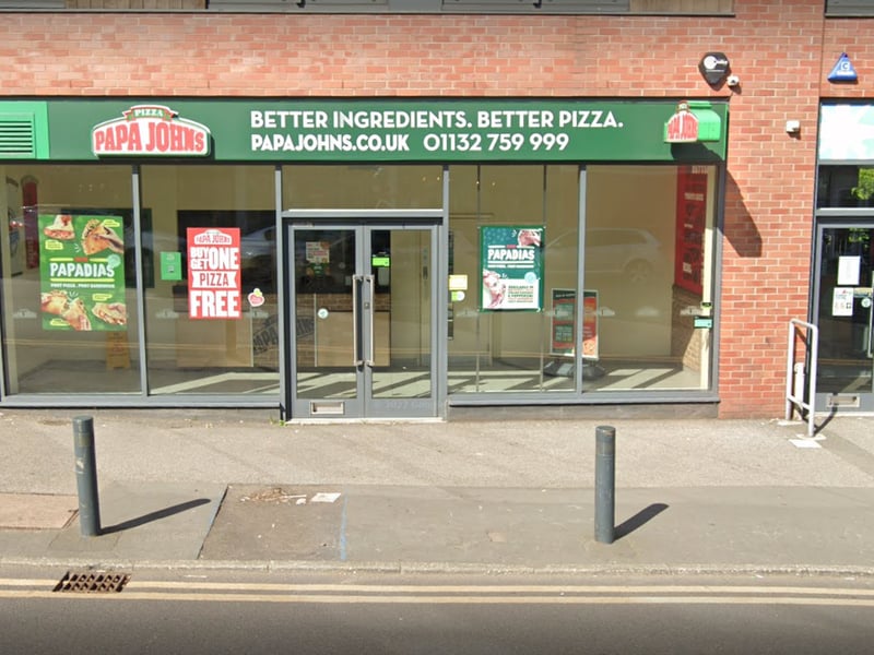 Papa Johns revealed the closure of its restaurant in Meanwood in mid-May. It operates three other sites in the city. 