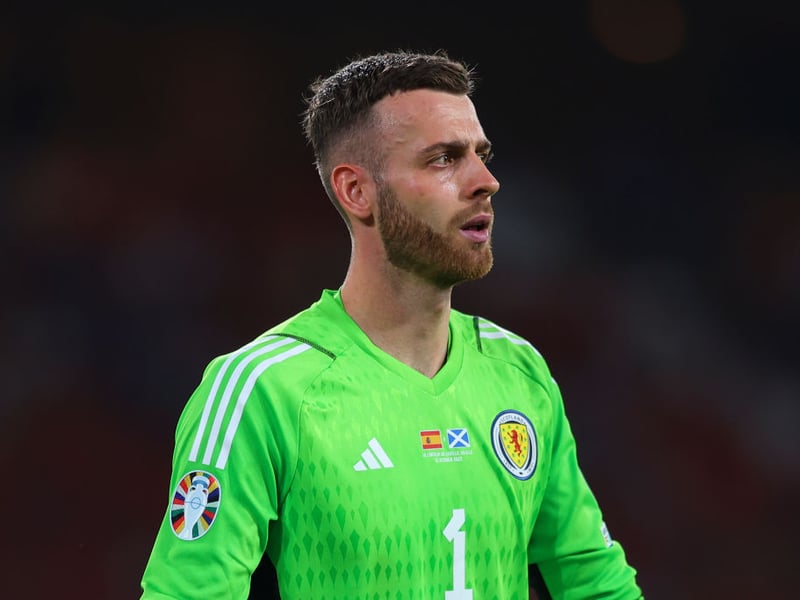 Firmly established as Scotland's number one ahead of the tournament, the Norwich City stopper has a reported market value of £2.1 million.