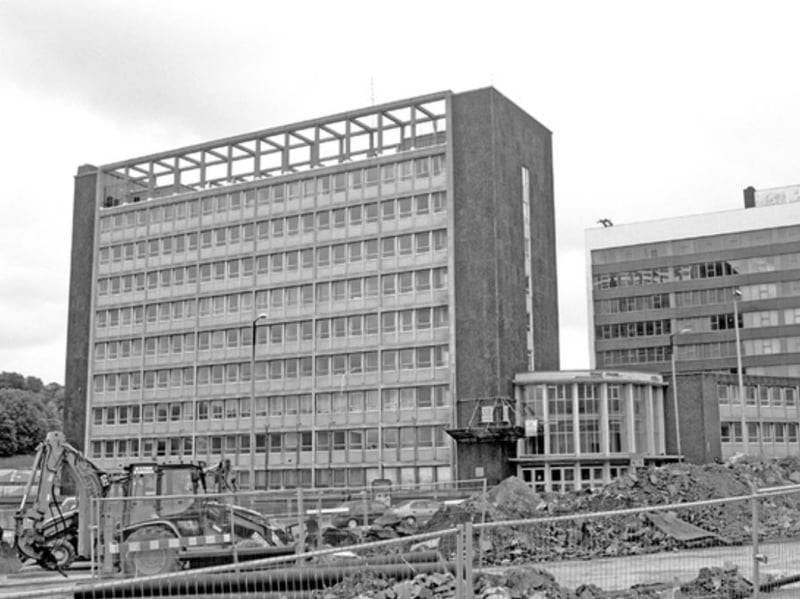 Sheaf House was a nine-storey building next to Sheffield railway station, which housed hundreds of British Rail staff. It was demolished in 2005 to make way for the development of Sheaf Square.