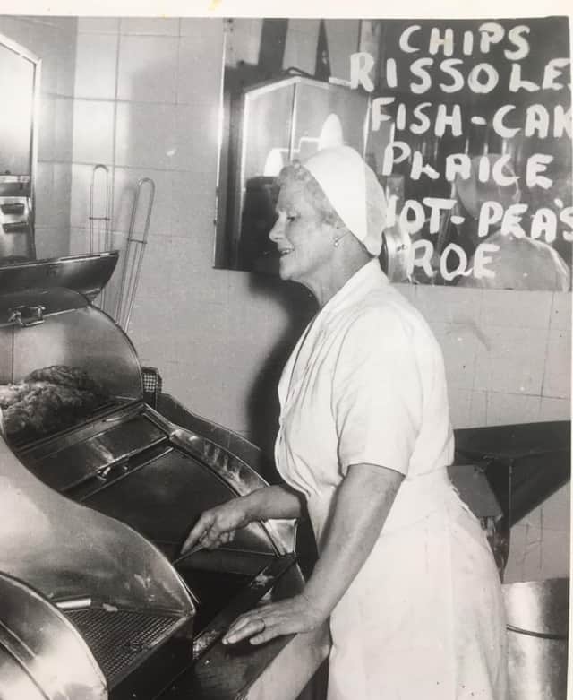 Great Aunt Eliza opened the family’s first fish and
chips shop in Sheffield back in the 1930s