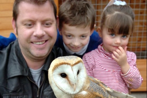 Barney the pet owl made the headlines in 2008 when he was reunited with Kevin Dale and his children Jae and Jessica.