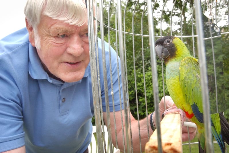 Alfie the parrot made the headlines when he kept returning to the Murton home of George Collings in 2006.