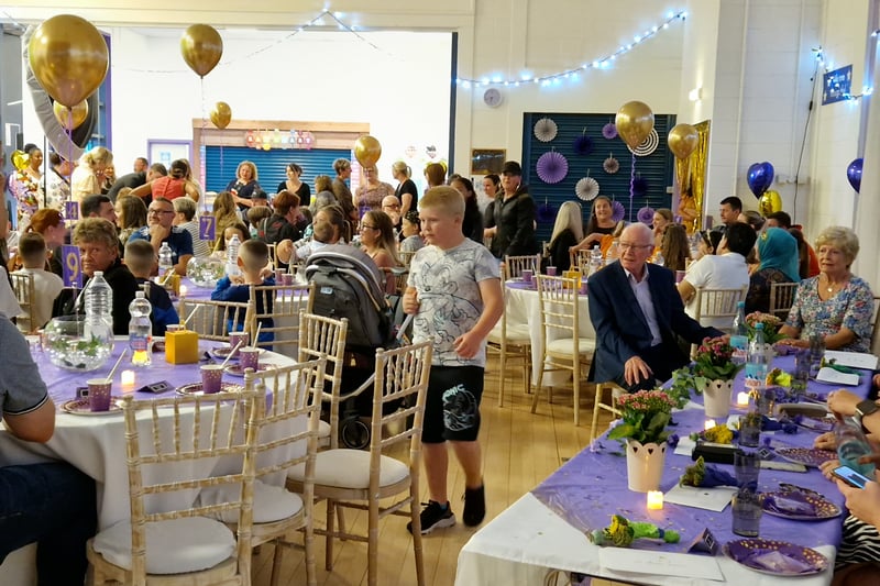 Families enjoying the Heart of Gold Celebration Event