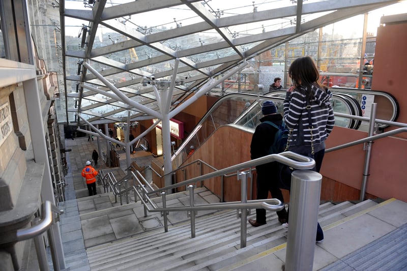 The new covered Waverley Steps opened to the public of 2012, proving a nicer descent into the railway station.